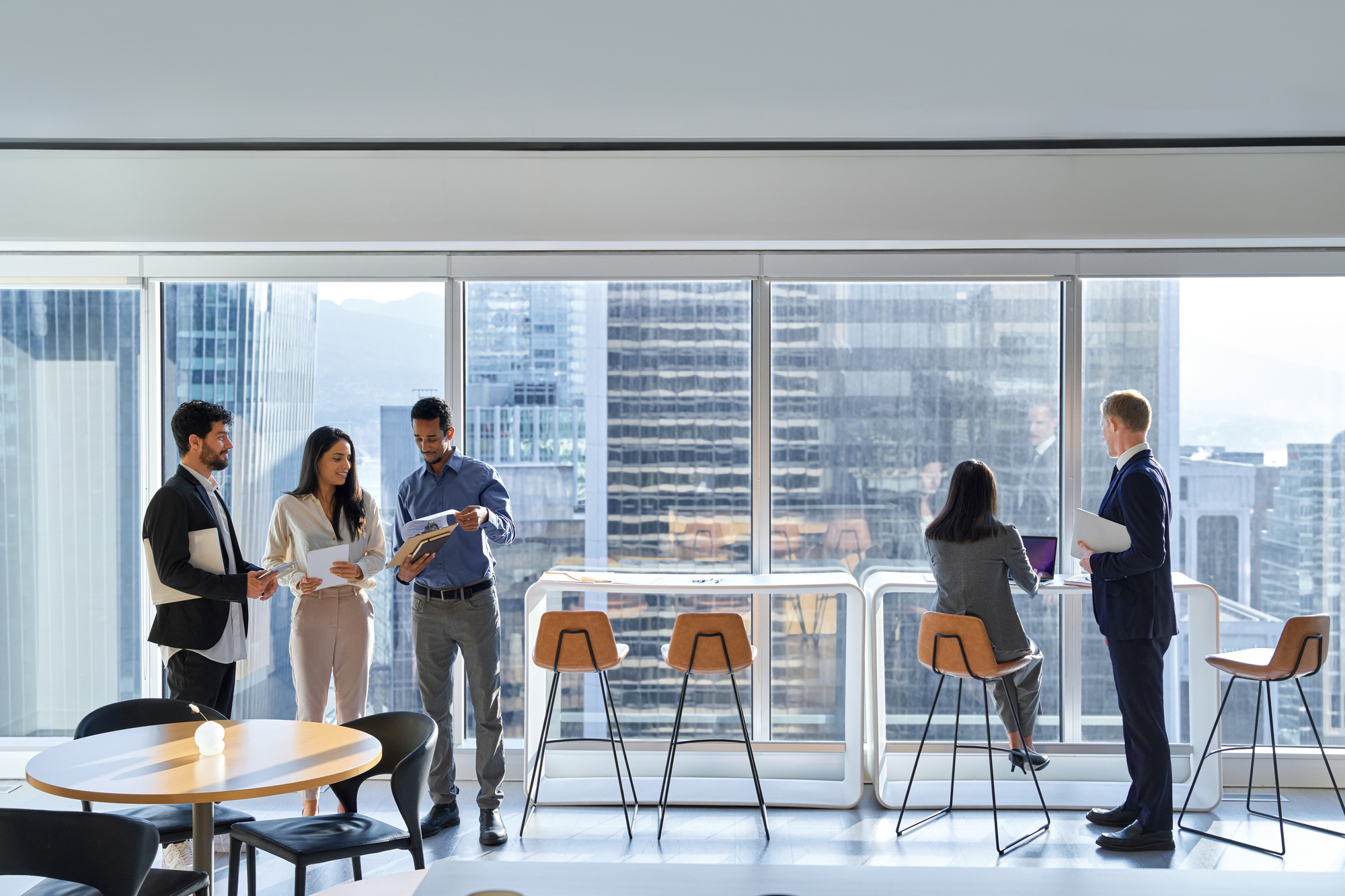 professionals in an office setting